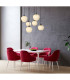 Maxy Cluster Pendant Ceiling Light Gunmetal Clear Glass Shade 6x E27-7