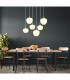 Maxy Cluster Pendant Ceiling Light White Matt Opal Glass Shade 6x E27-7