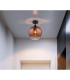 Maxy Globe Ceiling Light Matt Black Copper Glass Shade 1x E27-6