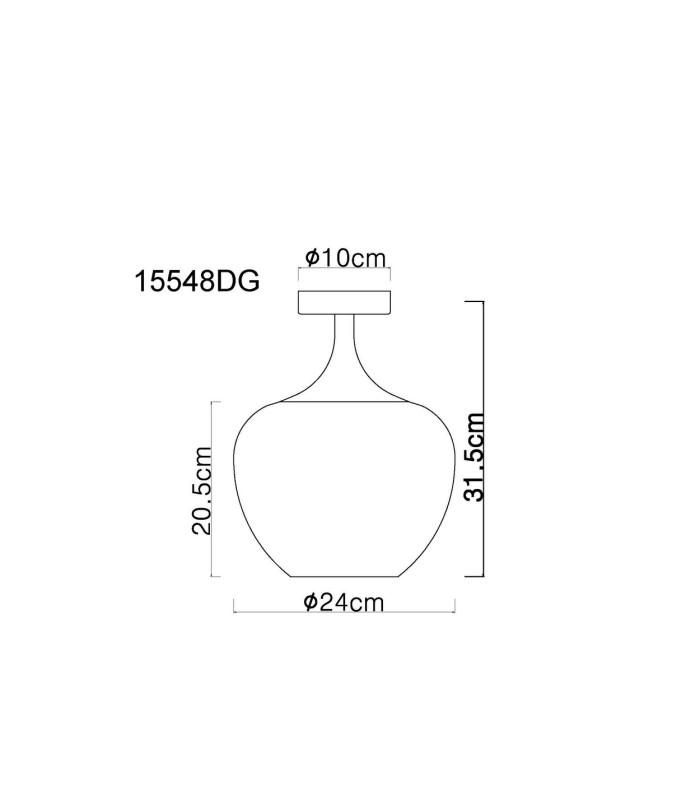 Maxy Globe Ceiling Light Matt Black Copper Glass Shade 1x E27-7