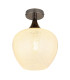 Maxy Globe Ceiling Light Gunmetal Clear Glass Shade 1x E27-1