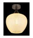 Maxy Globe Ceiling Light Gunmetal Clear Glass Shade 1x E27-3