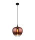 Maxy 29cm Dome Pendant Ceiling Light Matt Black Copper Glass Shade 1x E27-1