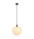 Maxy 29cm Dome Pendant Ceiling Light Gunmetal Clear Glass Shade 1x E27-1