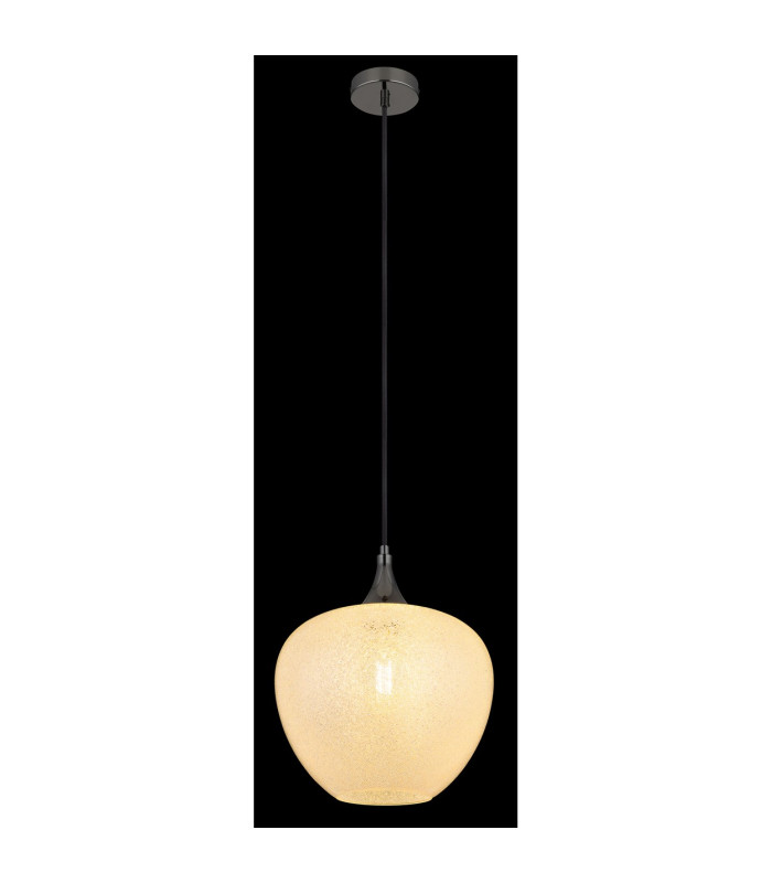 Maxy 29cm Dome Pendant Ceiling Light Gunmetal Clear Glass Shade 1x E27-4