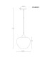 Maxy 29cm Dome Pendant Ceiling Light Gunmetal Clear Glass Shade 1x E27-6