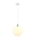 Maxy 29cm Dome Pendant Ceiling Light White Matt Opal Glass Shade 1x E27-1
