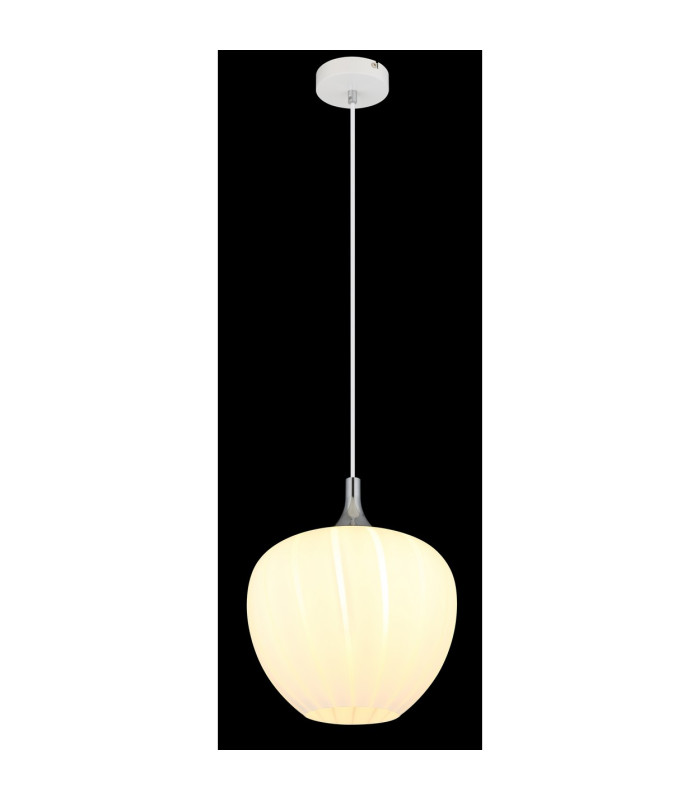 Maxy 29cm Dome Pendant Ceiling Light White Matt Opal Glass Shade 1x E27-4