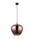 Maxy 40cm Dome Pendant Ceiling Light Matt Black Copper Glass Shade 1x E27-2