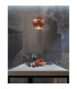 Maxy 40cm Dome Pendant Ceiling Light Matt Black Copper Glass Shade 1x E27-4