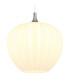 Maxy 40cm Dome Pendant Ceiling Light White Matt Opal Glass Shade 1x E27-3