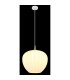 Maxy 40cm Dome Pendant Ceiling Light White Matt Opal Glass Shade 1x E27-4