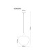 Maxy 40cm Dome Pendant Ceiling Light White Matt Opal Glass Shade 1x E27-6