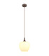 Maxy Dome Pendant Ceiling Light Coffee Colored Opal Glass Shade 1x E27-1