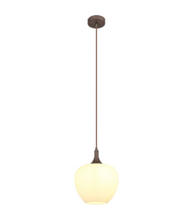 Maxy Dome Pendant Ceiling Light Coffee Colored Opal Glass Shade 1x E27-1