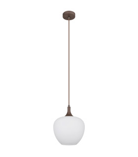 Maxy Dome Pendant Ceiling Light Coffee Colored Opal Glass Shade 1x E27-2