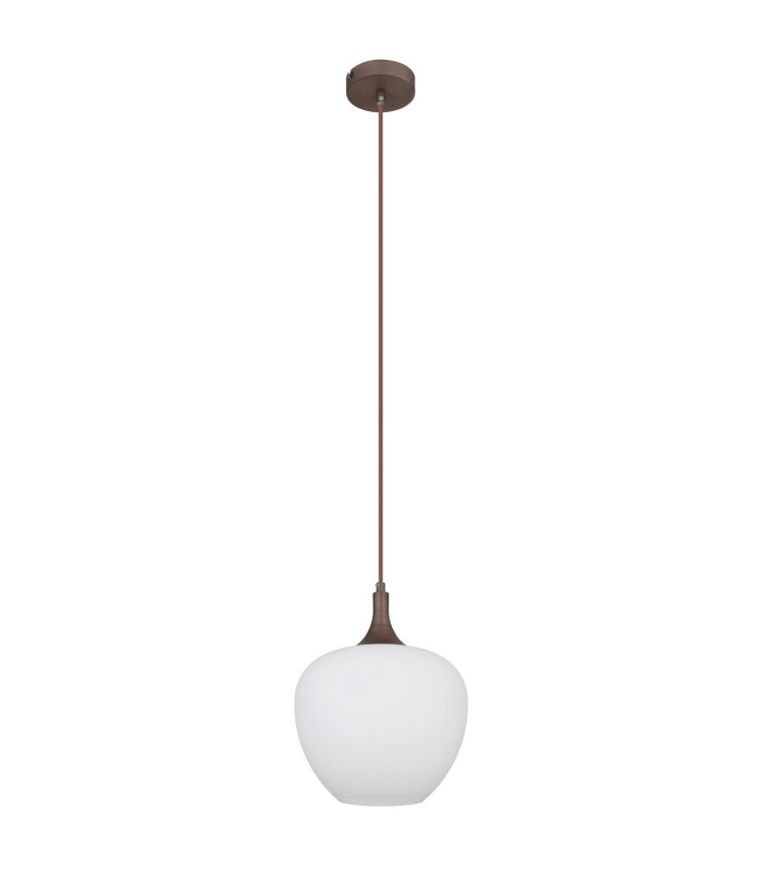 Maxy Dome Pendant Ceiling Light Coffee Colored Opal Glass Shade 1x E27-2