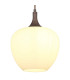 Maxy Dome Pendant Ceiling Light Coffee Colored Opal Glass Shade 1x E27-3