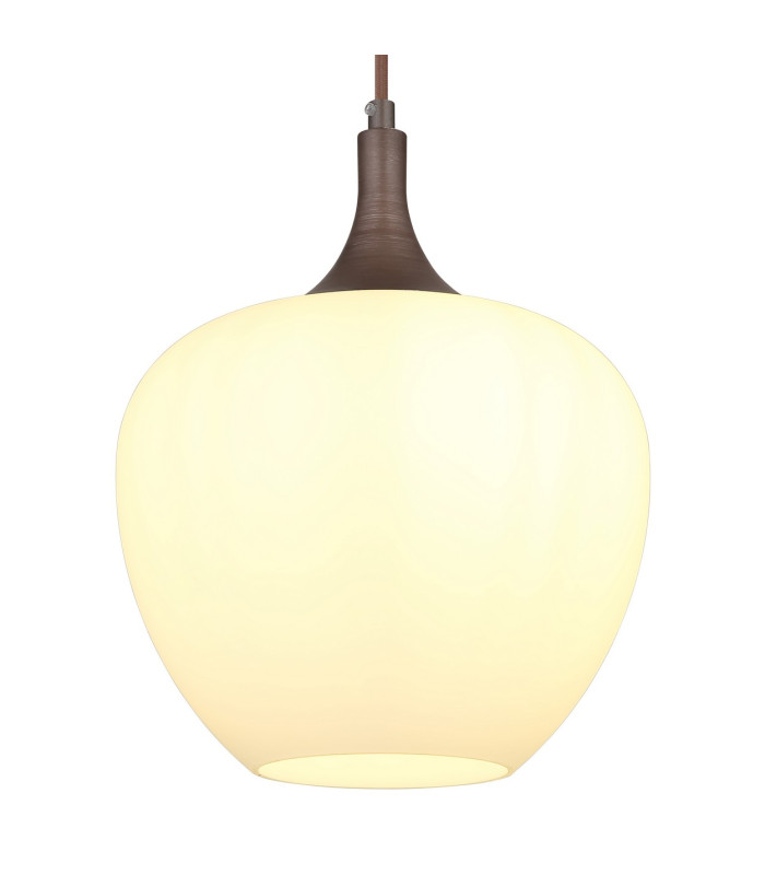 Maxy Dome Pendant Ceiling Light Coffee Colored Opal Glass Shade 1x E27-3