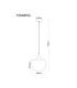 Maxy 24cm Dome Pendant Ceiling Light Matt Black Copper Glass Shade 1x E27-5