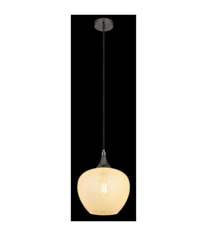 Maxy 24cm Dome Pendant Ceiling Light Gunmetal Clear Glass Shade 1x E27-4