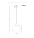 Maxy 24cm Dome Pendant Ceiling Light Gunmetal Clear Glass Shade 1x E27-5