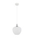Maxy 24cm Dome Pendant Ceiling Light White Matt Opal Glass Shade 1x E27-2