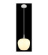 Maxy 24cm Dome Pendant Ceiling Light White Matt Opal Glass Shade 1x E27-4