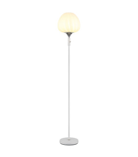 Maxy Glass Floor Lamp White Matt Opal Glass Shade 1x E27-1