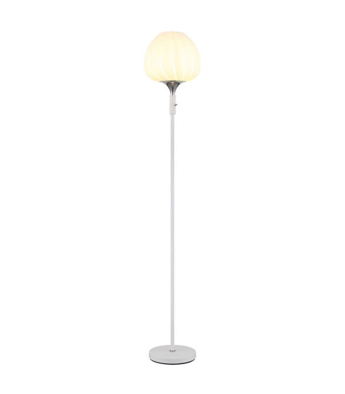 Maxy Glass Floor Lamp White Matt Opal Glass Shade 1x E27-1