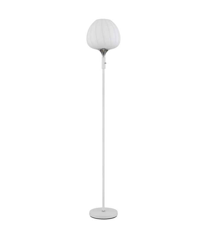 Maxy Glass Floor Lamp White Matt Opal Glass Shade 1x E27-2