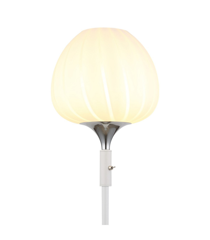 Maxy Glass Floor Lamp White Matt Opal Glass Shade 1x E27-3