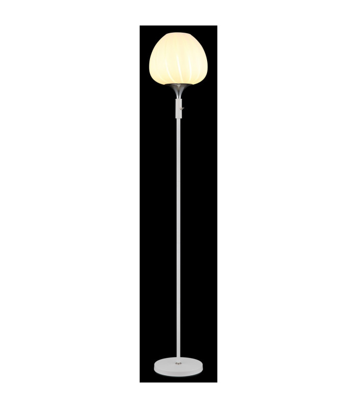 Maxy Glass Floor Lamp White Matt Opal Glass Shade 1x E27-4