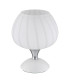 Maxy Bedside Table Lamp White Matt Opal Glass Shade 1x E27-2