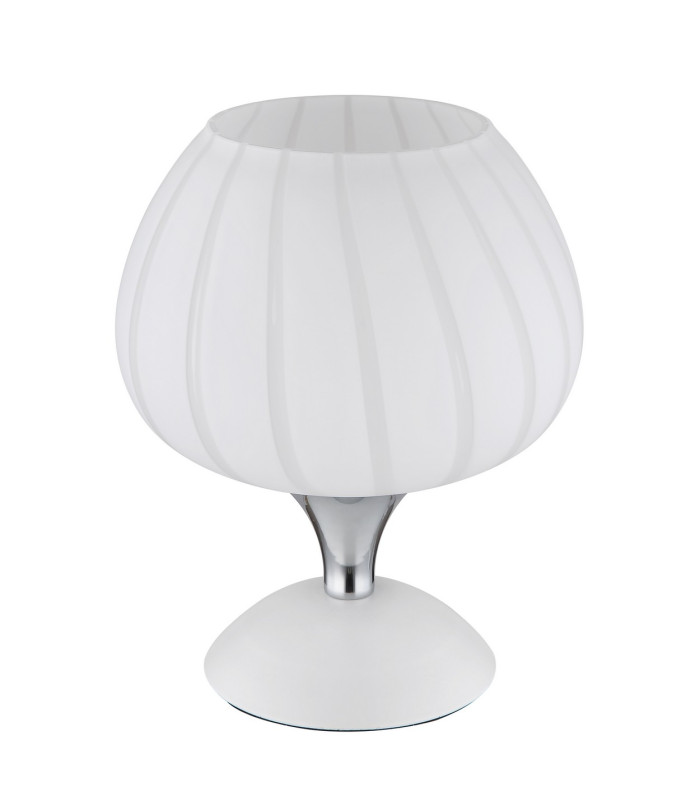 Maxy Bedside Table Lamp White Matt Opal Glass Shade 1x E27-2