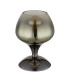 Maxy Bedside Table Lamp Gunmetal Gold Colors Glass Shade 1x E27-2