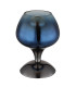 Maxy Bedside Table Lamp Gunmetal Blue Glass Shade 1x E27-2