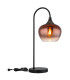 Maxy Arc Bedside Table Lamp Matt Black Copper Glass Shade 1x E27-3
