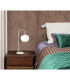 Maxy Arc Bedside Table Lamp White Matt Opal Glass Shade 1x E27-5