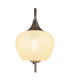 Maxy Dome Wall Lamp Gunmetal Clear Glass Shade 1x E27-3