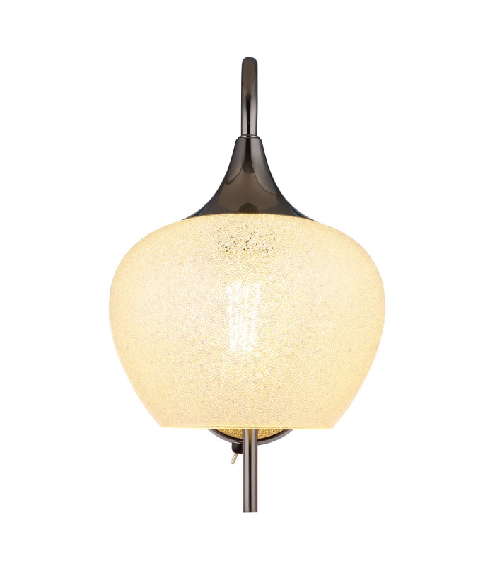 Maxy Dome Wall Lamp Gunmetal Clear Glass Shade 1x E27-3
