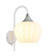Maxy Dome Wall Lamp White Matt Opal Glass Shade 1x E27-1