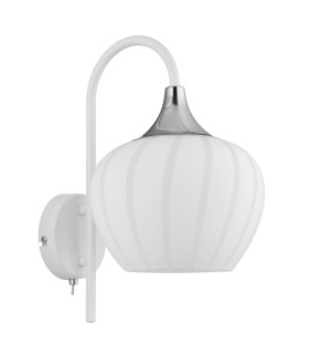 Maxy Dome Wall Lamp White Matt Opal Glass Shade 1x E27-2