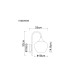 Maxy Dome Wall Lamp White Matt Opal Glass Shade 1x E27-7