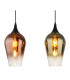 Lavus Bar Pendant Ceiling Light Matt Black Copper Glass Shade 3x E27-4