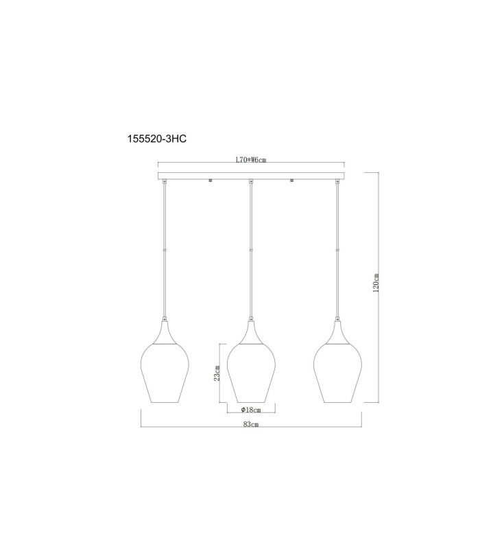 Lavus Bar Pendant Ceiling Light Gunmetal Red Glass Shade 3x E27-6