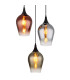 Lavus Cluster Pendant Ceiling Light Matt Black Glass Shade 3x E27-3