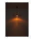 Lavus Dome Pendant Ceiling Light Matt Black Chromed Glass Shade 1x E27-4