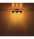 Lila Ceiling Spotlight Bar Matt Black Smoke Glass Shade 3x E27-7