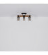 Lila Ceiling Spotlight Bar Matt Black Smoke Glass Shade 3x E27-9